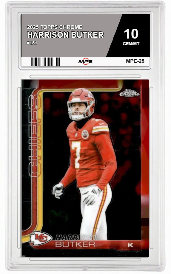 2025 TOPPS CHROME #151 HARRISON BUTKER MPE 10 GEM/MT — graded card auctioned from the MPE vault