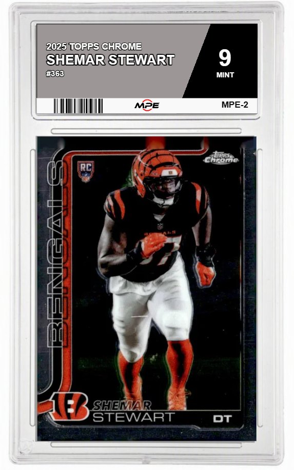 2025 TOPPS CHROME #363 SHEMAR STEWART MPE 9 MINT — graded card auctioned from the MPE vault