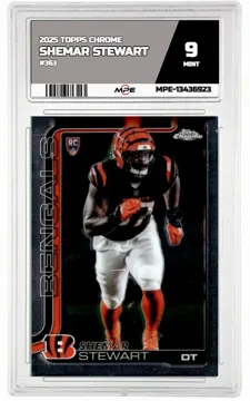 2025 TOPPS CHROME #363 SHEMAR STEWART MPE 9 MINT — graded card up for auction