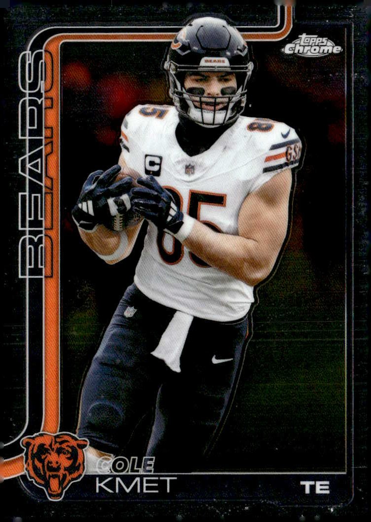 2025 Topps Chrome Cole Kmet graded slab