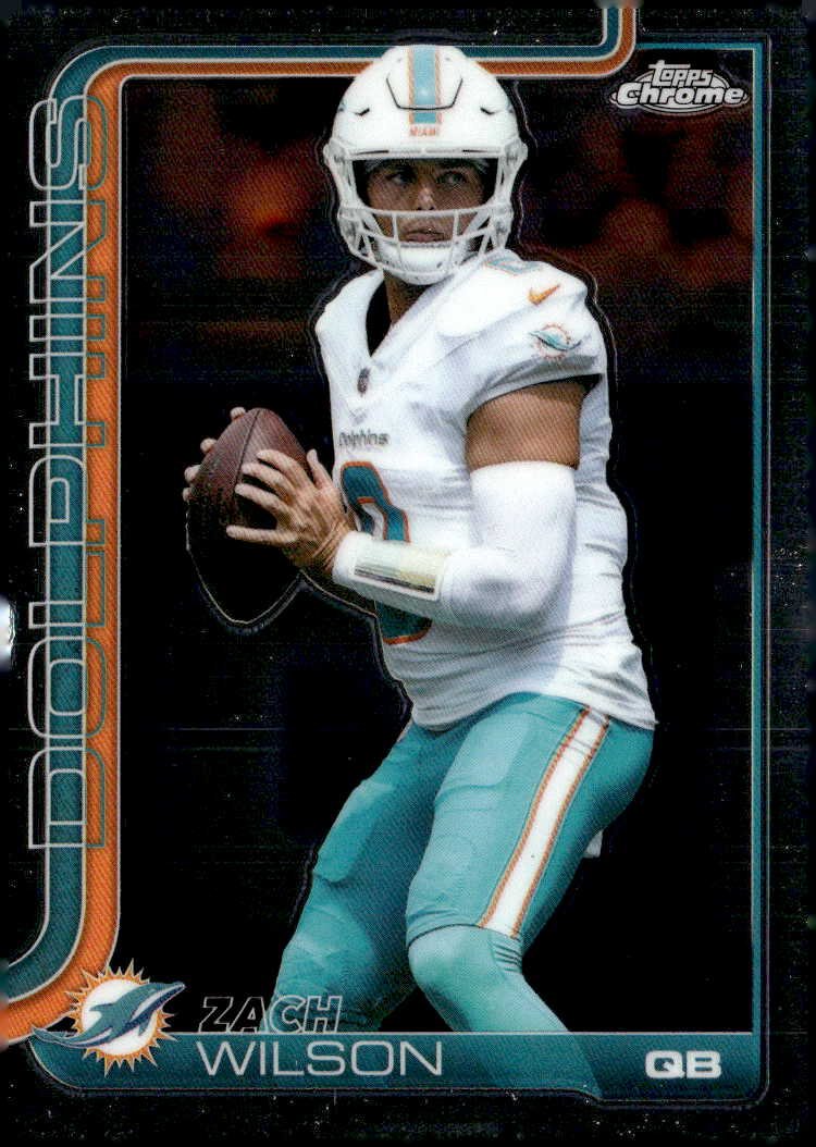 2025 Topps Chrome Zach Wilson graded slab