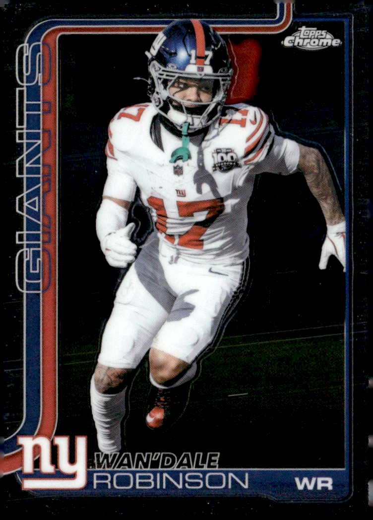 2025 Topps Chrome Wan'Dale Robinson graded slab