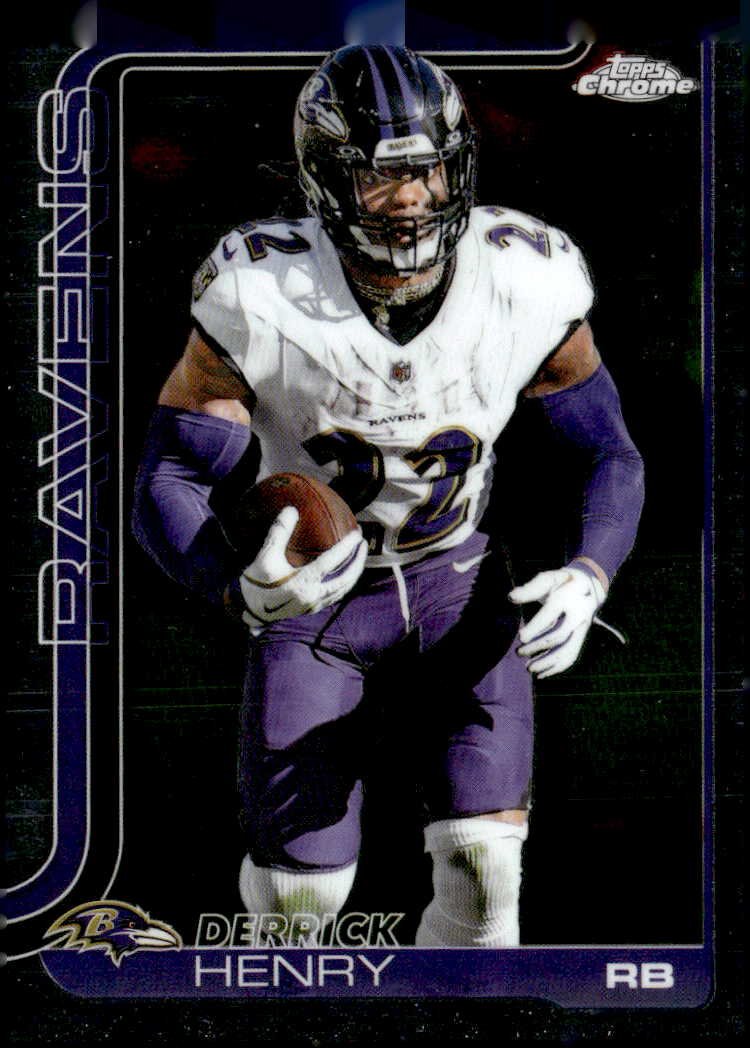 2025 Topps Chrome Derrick Henry graded slab