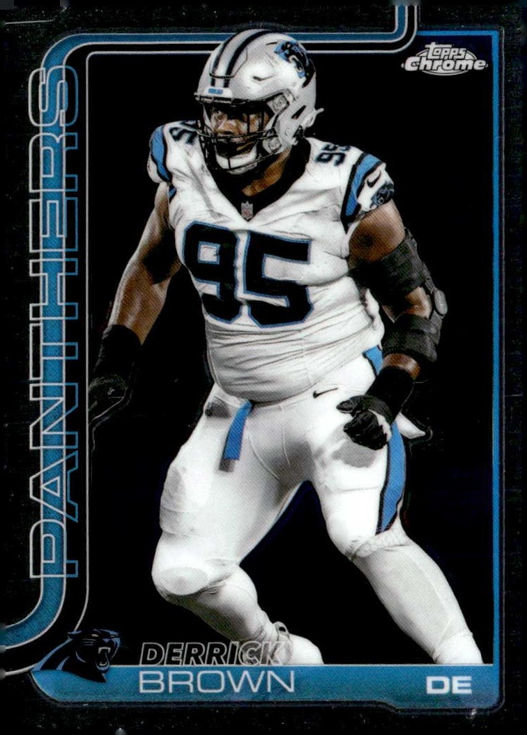 2025 Topps Chrome Derrick Brown graded slab