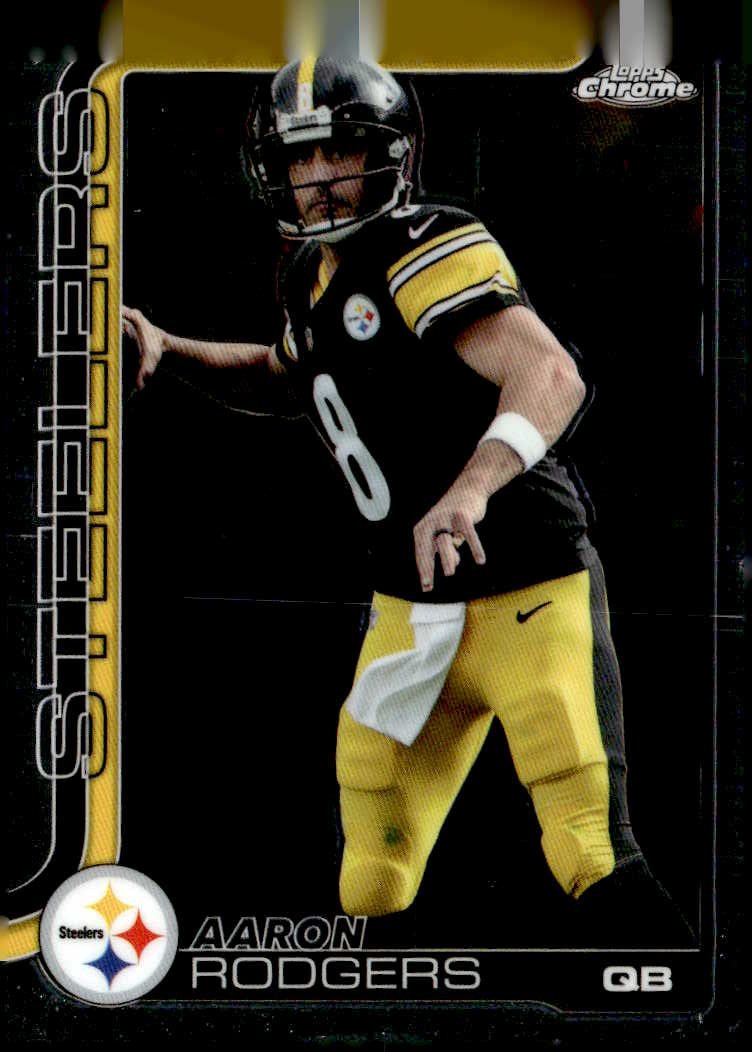 2025 Topps Chrome Aaron Rodgers graded slab
