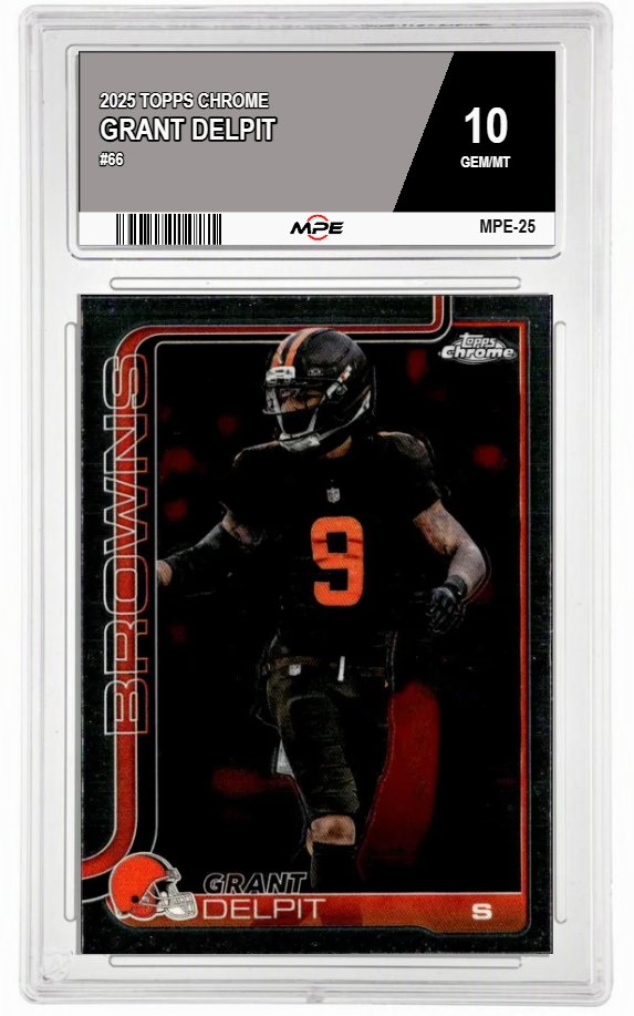 2025 TOPPS CHROME #66 GRANT DELPIT MPE 10 GEM/MT — graded card auctioned from the MPE vault