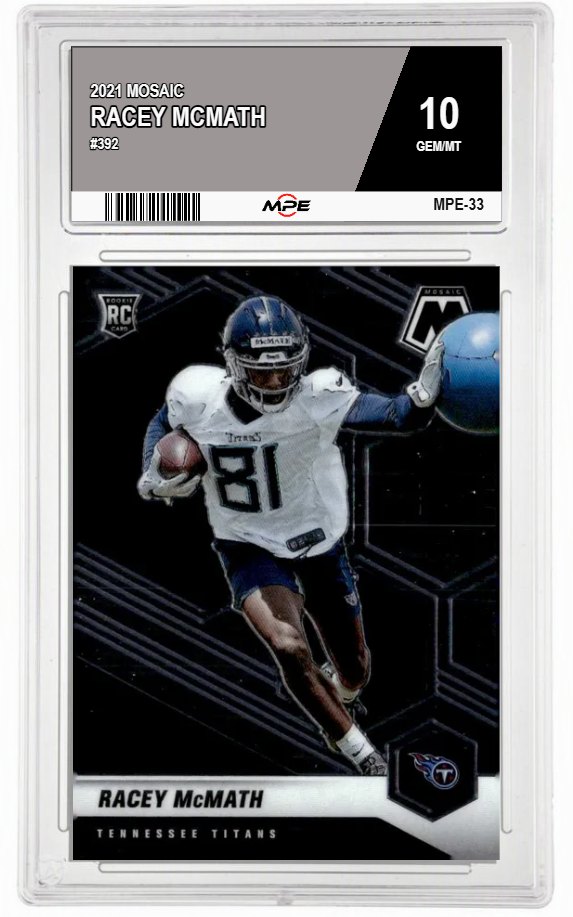 2021 MOSAIC #392 RACEY MCMATH MPE 10 GEM/MT — graded card auctioned from the MPE vault