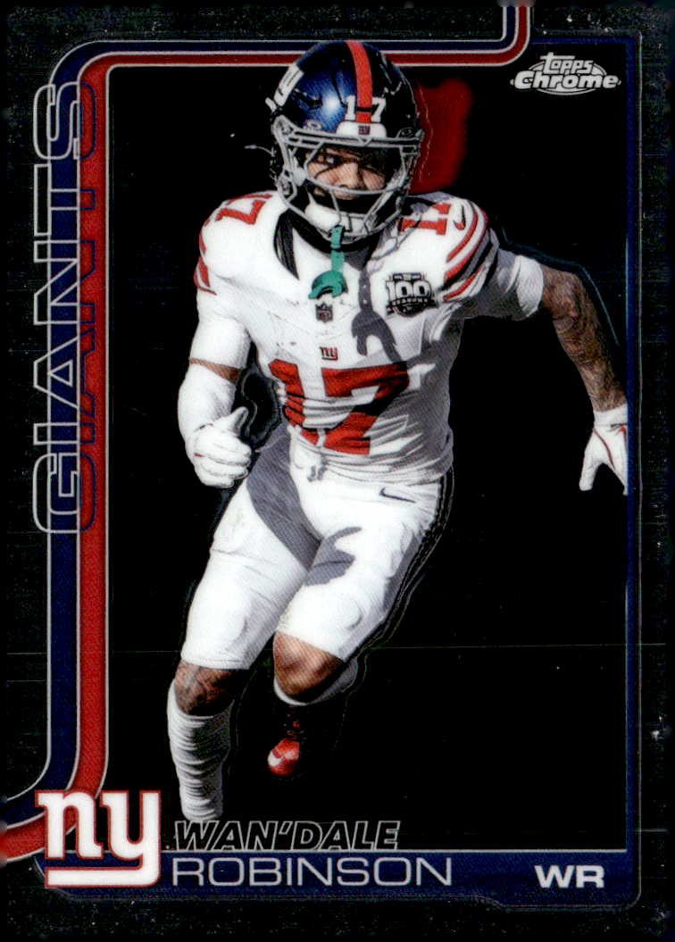 2025 Topps Chrome Wan'Dale Robinson graded slab
