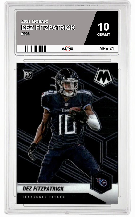 2021 MOSAIC #336 DEZ FITZPATRICK MPE 10 GEM/MT — graded card auctioned from the MPE vault