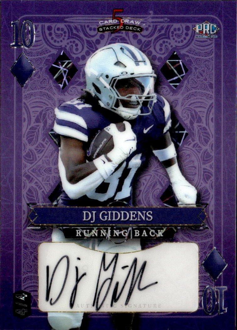 2024 Wild Card Dj Giddens graded slab