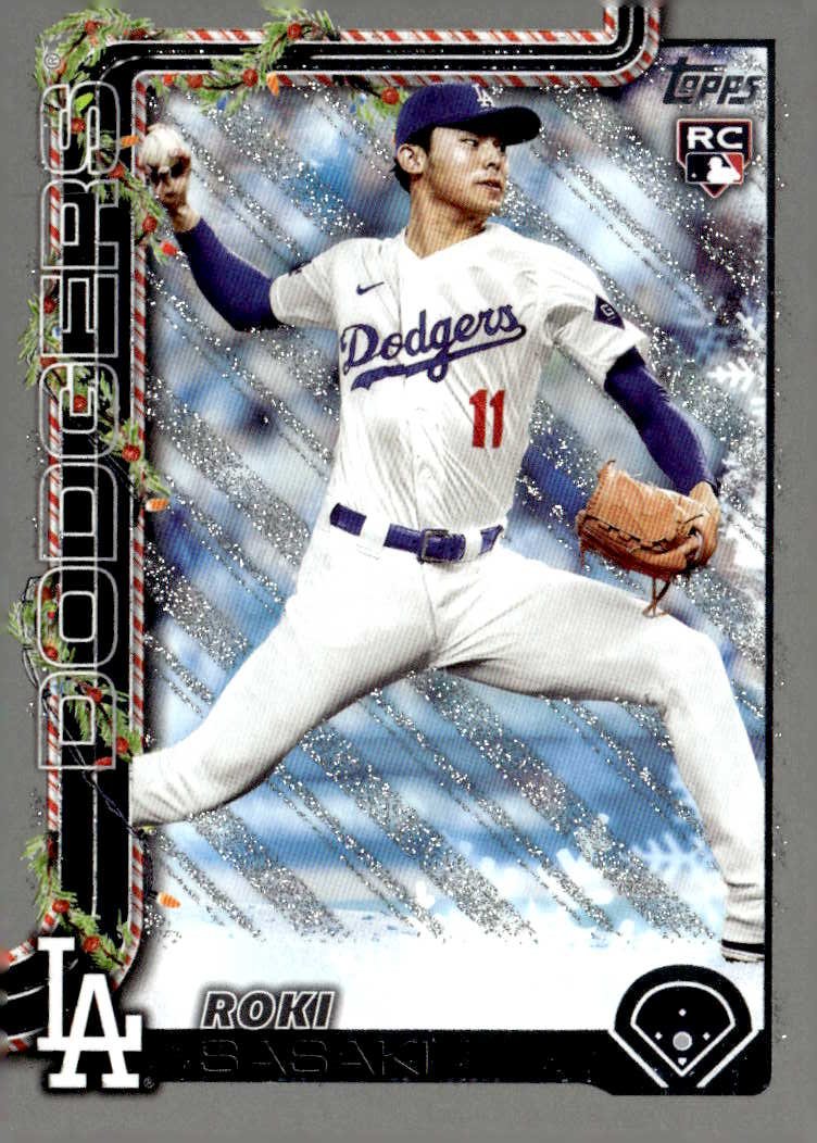 2025 Topps Holiday Roki Sasaki graded slab