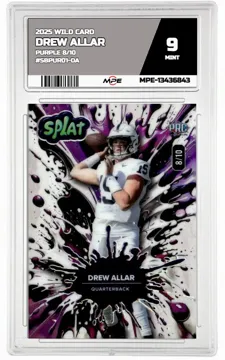 2025 WILD CARD PURPLE 8/10 #SBPUR01-DA DREW ALLAR MPE 9 MINT — graded card up for auction