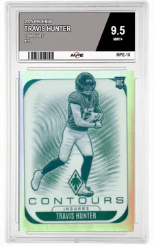 2025 PHOENIX CONTOURS #15 TRAVIS HUNTER MPE 9.5 MINT+ — graded card up for auction