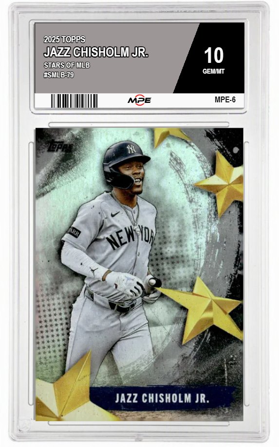 2025 TOPPS STARS OF MLB #SMLB-79 JAZZ CHISHOLM JR. MPE 10 GEM/MT — graded card auctioned from the MPE vault
