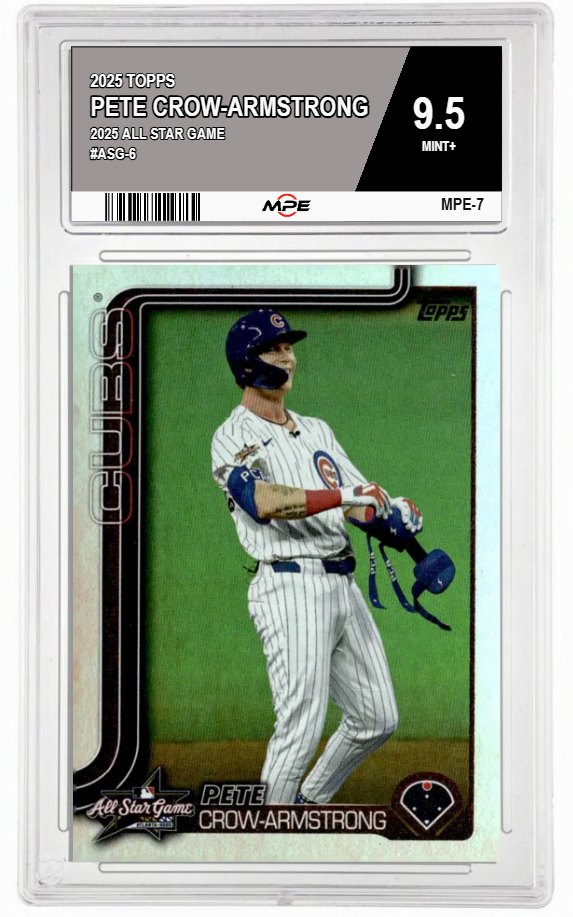 2025 TOPPS 2025 ALL STAR GAME #ASG-6 PETE CROW-ARMSTRONG MPE 9.5 MINT+ — graded card auctioned from the MPE vault
