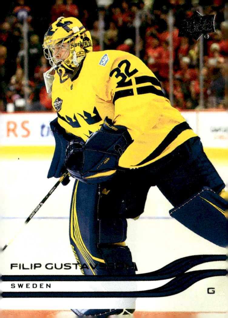 2025-26 Upper Deck NHL Filip Gustavsson graded slab