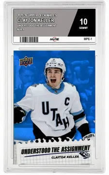 2025-26 UPPER DECK NHL ES UNDERSTOOD THE ASSIGNMENT #UA-9 CLAYTON KELLER MPE 10 GEM/MT — graded card up for auction