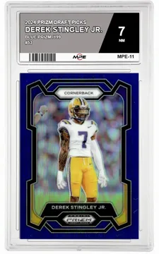 2024 PRIZM DRAFT PICKS BLUE PRIZM /199 #53 DEREK STINGLEY JR. MPE 7 NM — graded card up for auction