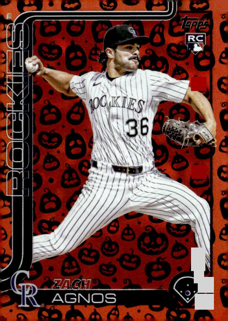 2025 Topps Holiday Zach Agnos graded slab
