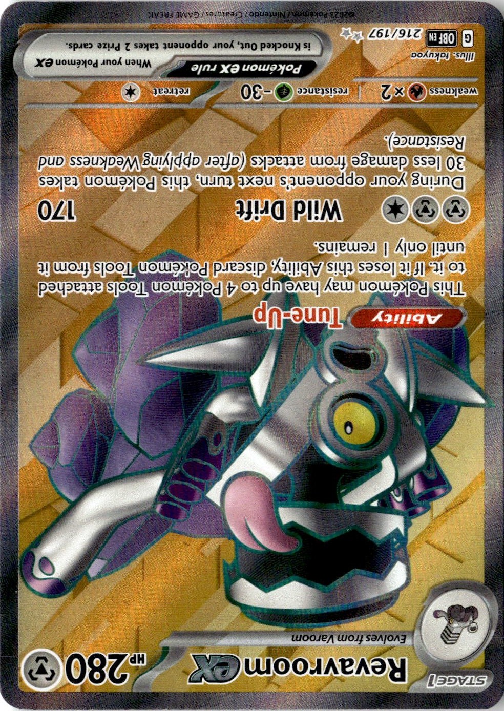 2023 Pokemon Scarlet And Violet Revavroom EX graded slab