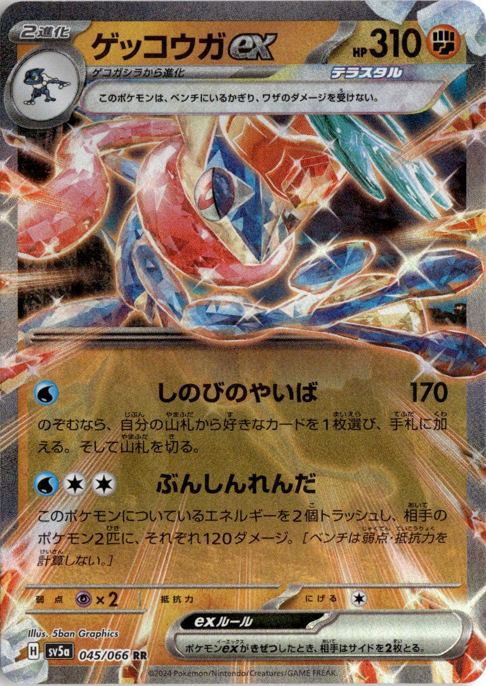 Greninja Ex graded slab