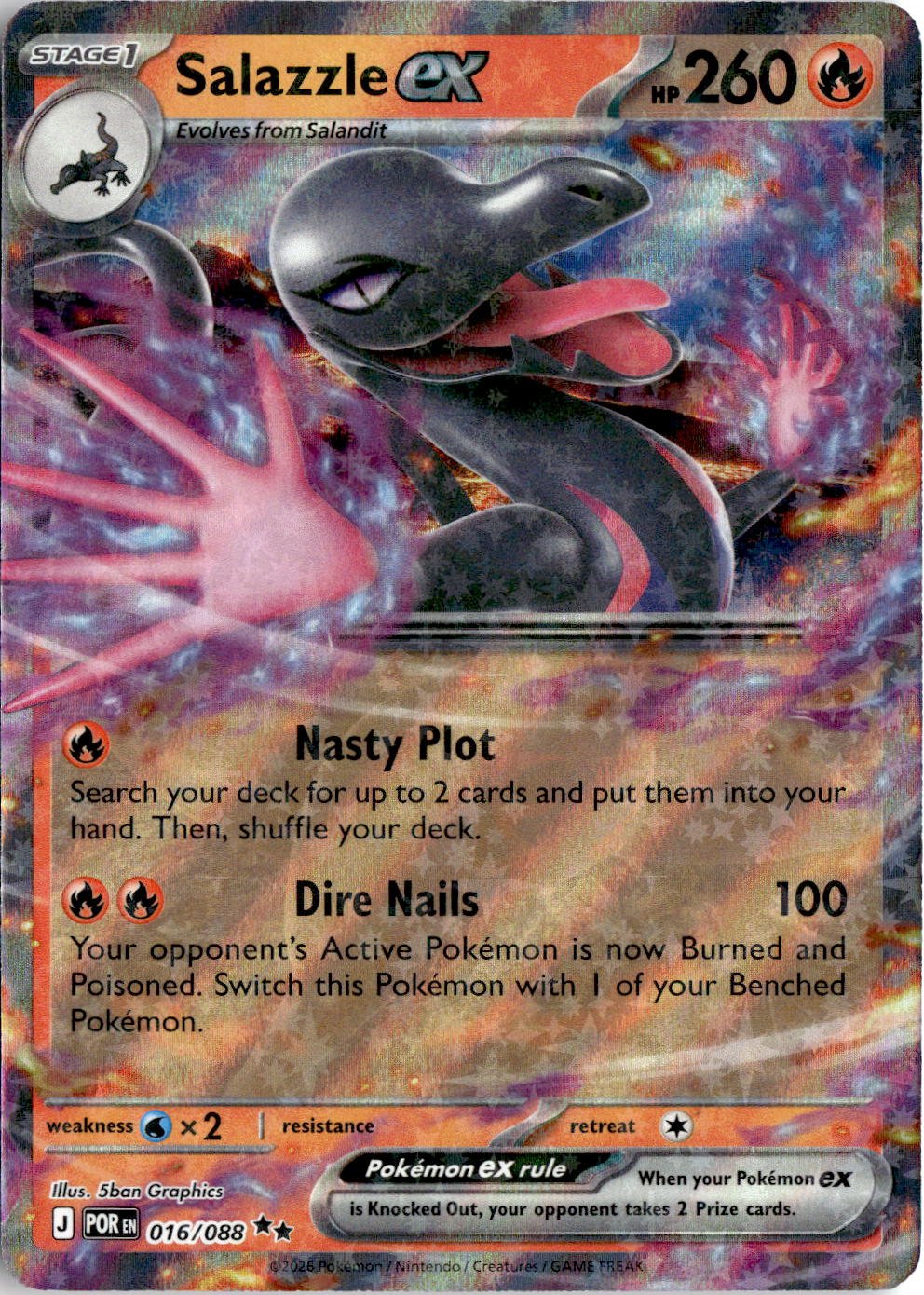 2026 Pokemon Mega Evolution SalazzleEX graded slab
