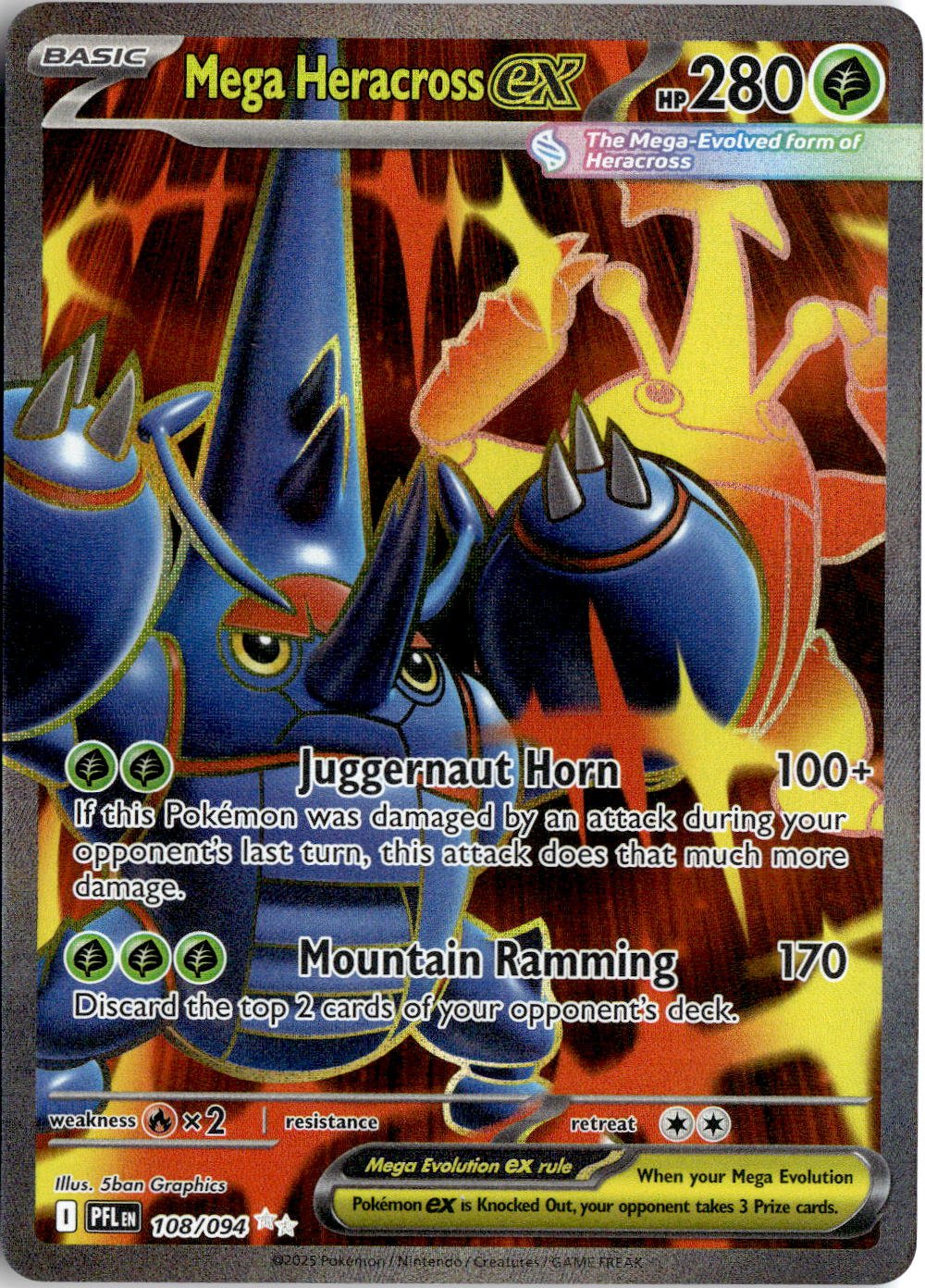 Mega Heracross EX graded slab