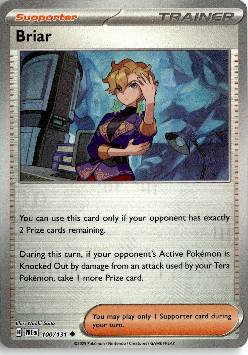 2025 Pokemon Scarlet And Violet Briar graded slab