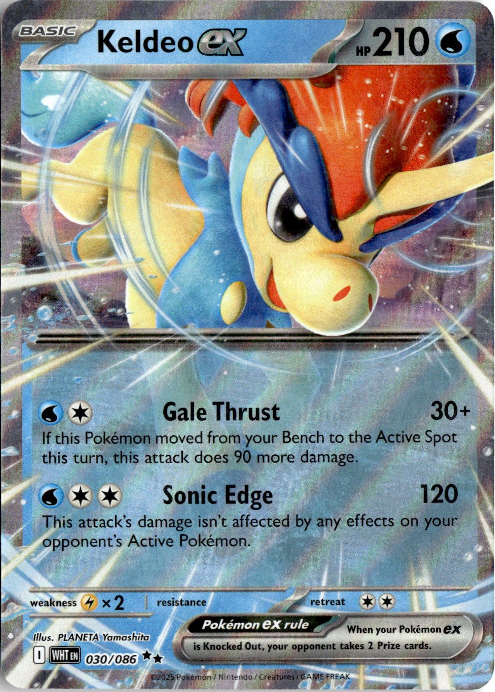 2025 Pokemon Scarlet And Violet Keldeo Ex graded slab