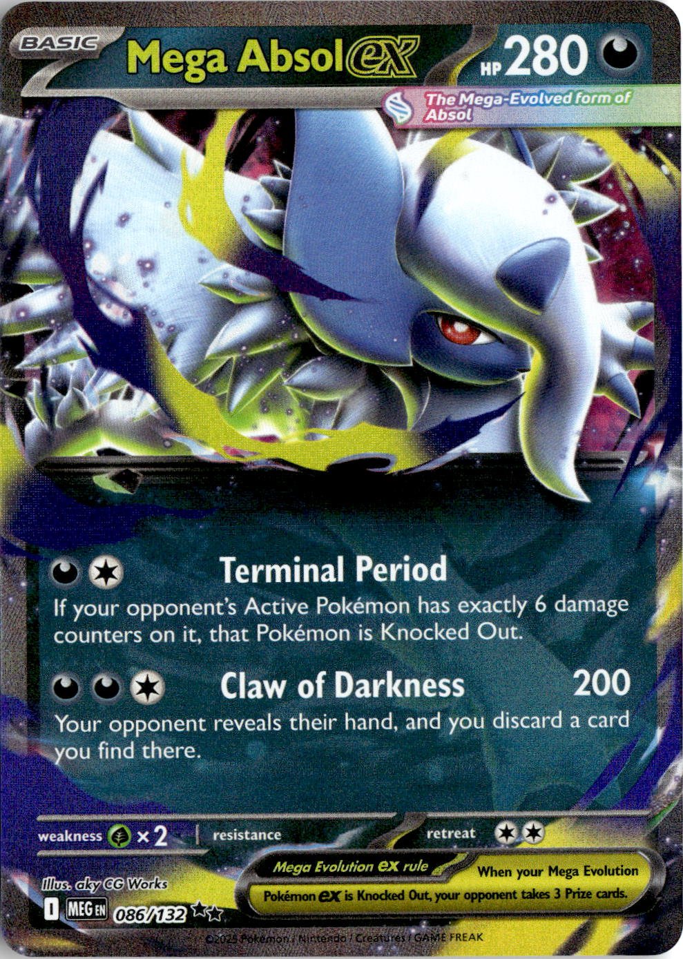 Mega Absol EX graded slab
