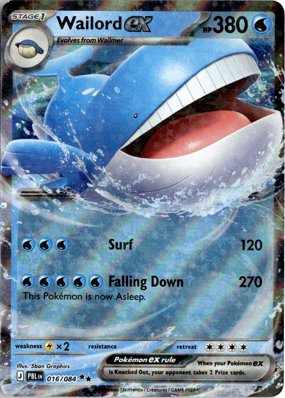 2026 Pokemon Mega Evolution Wailord EX graded slab