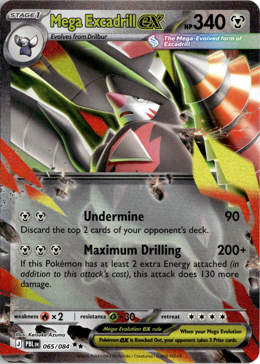 Mega Excadrill EX graded slab