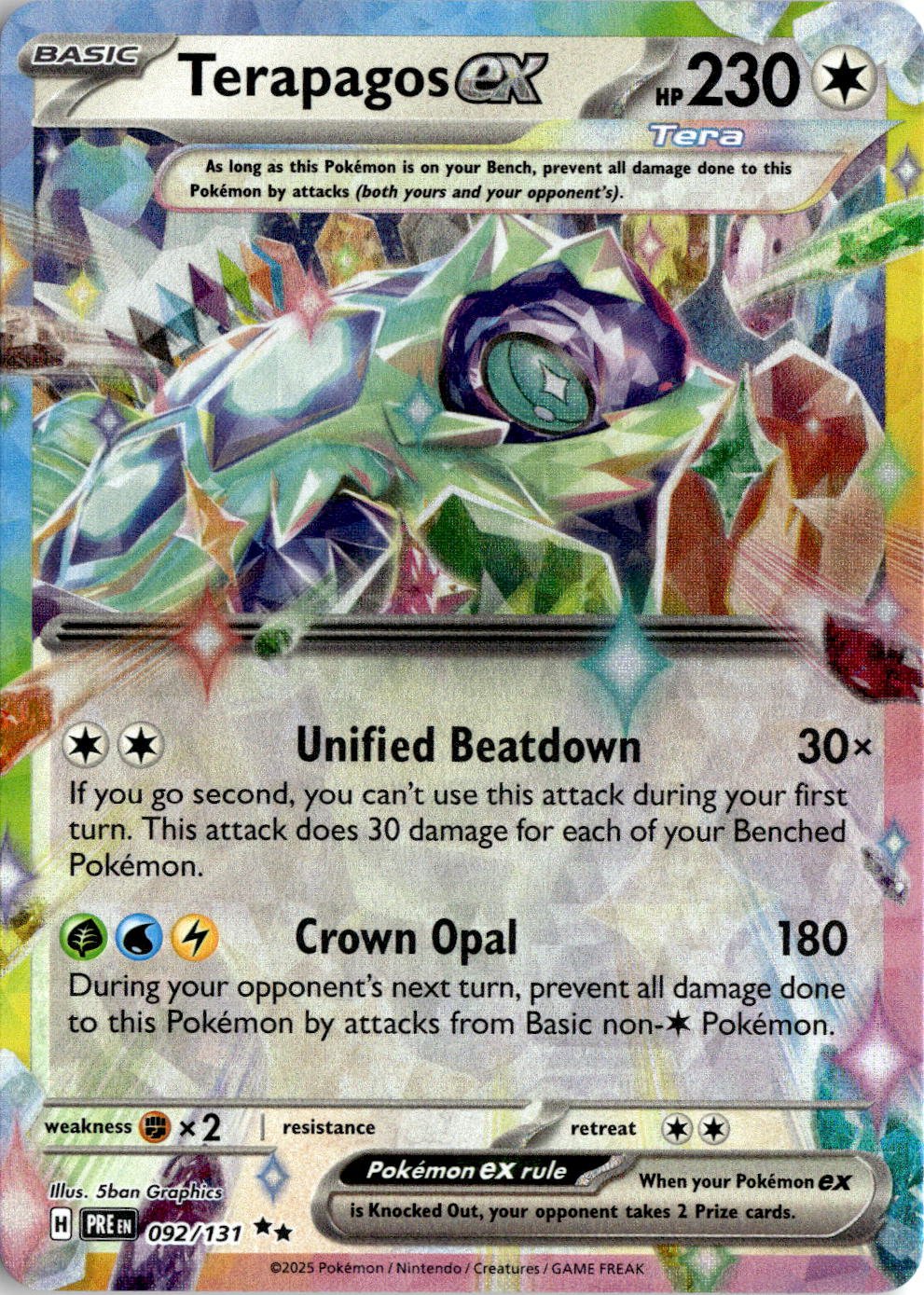 2026 Pokemon Mega Evolution Terapagos EX graded slab