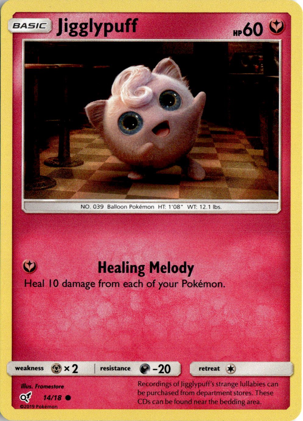 2019 Pokemon Sun And Moon Jigglypuff graded slab