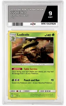 2019 POKEMON DETECTIVE PIKACHU #2/18 Ludicolo MPE 9 MINT — graded card up for auction