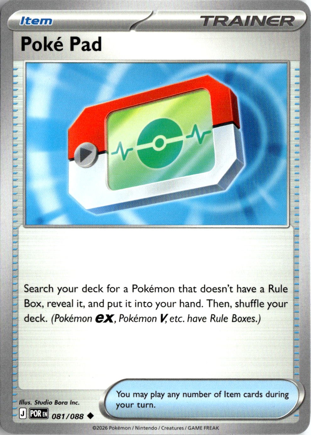 Poké Pad graded slab