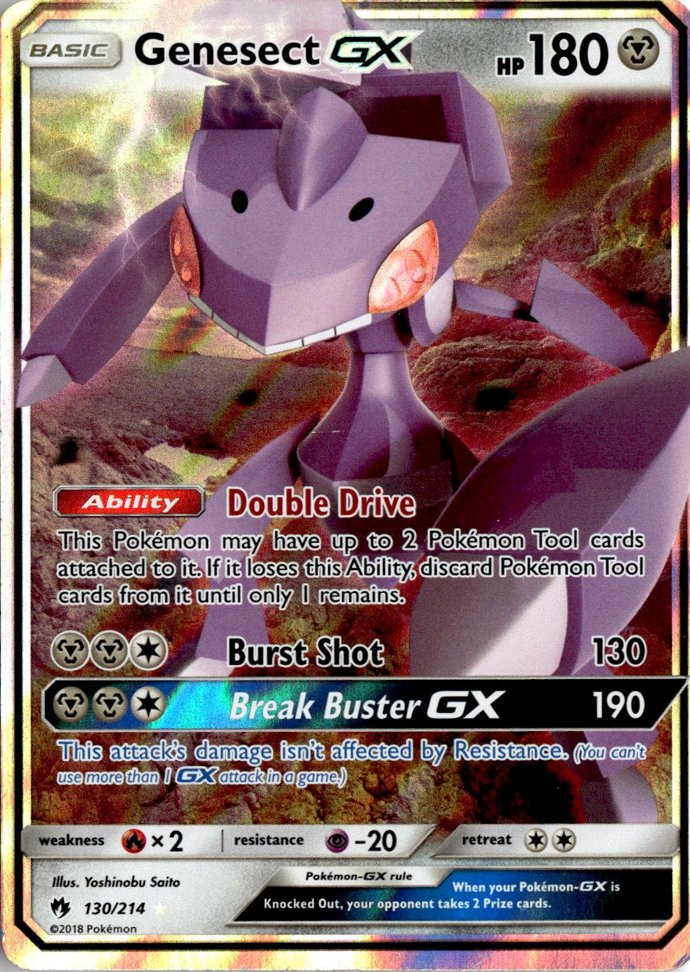 Genesect GX graded slab