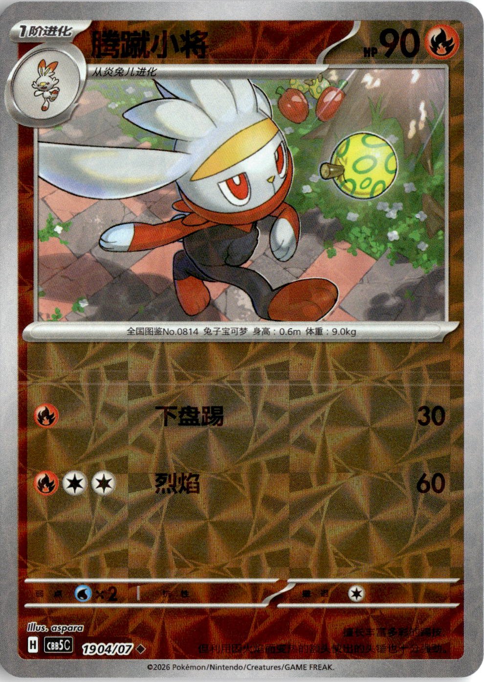 2026 Pokémon Traditional Chinese Raboot graded slab
