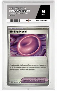 2025 POKEMON SV PRISMATIC EVOLUTIONS #095/131 Binding Mochi MPE 9 MINT — graded card up for auction