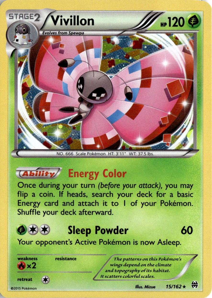 2015 Pokemon Xy Vivillon graded slab