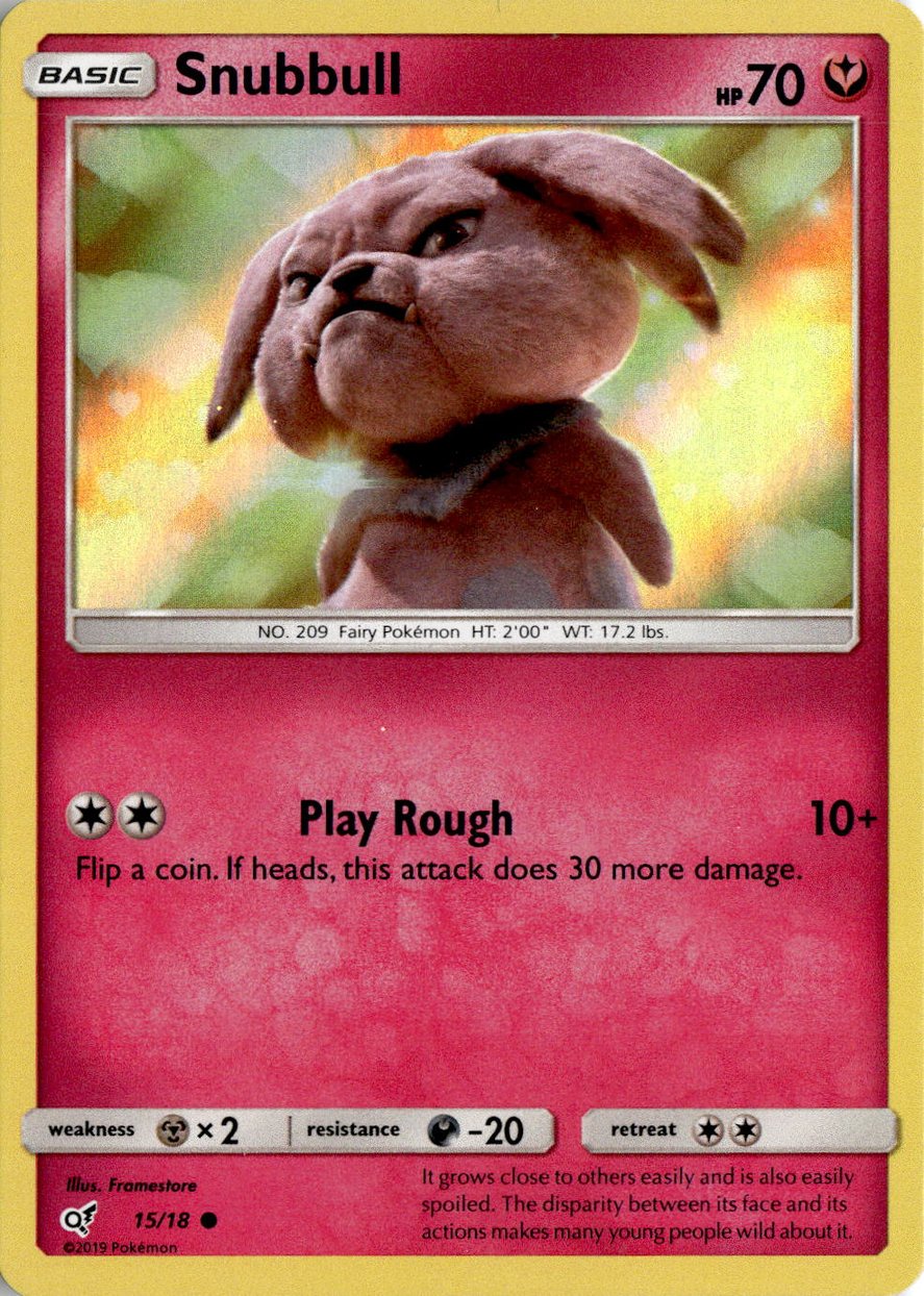 2019 Pokemon Sun And Moon Snubbull graded slab
