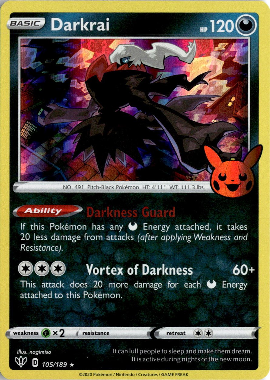 2020 Pokemon Sword And Shield Darkrai graded slab