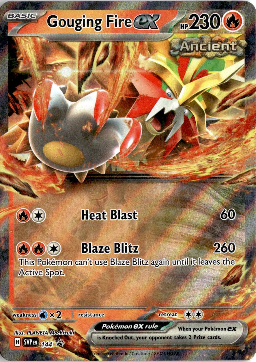 2022 Pokemon Scarlet And Violet Gouging Fire Ex graded slab
