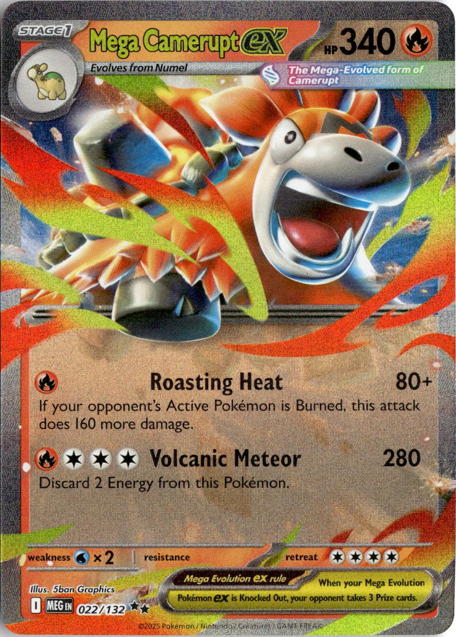 2025 Pokemon Mega Evolution Mega Camerupt EX graded slab