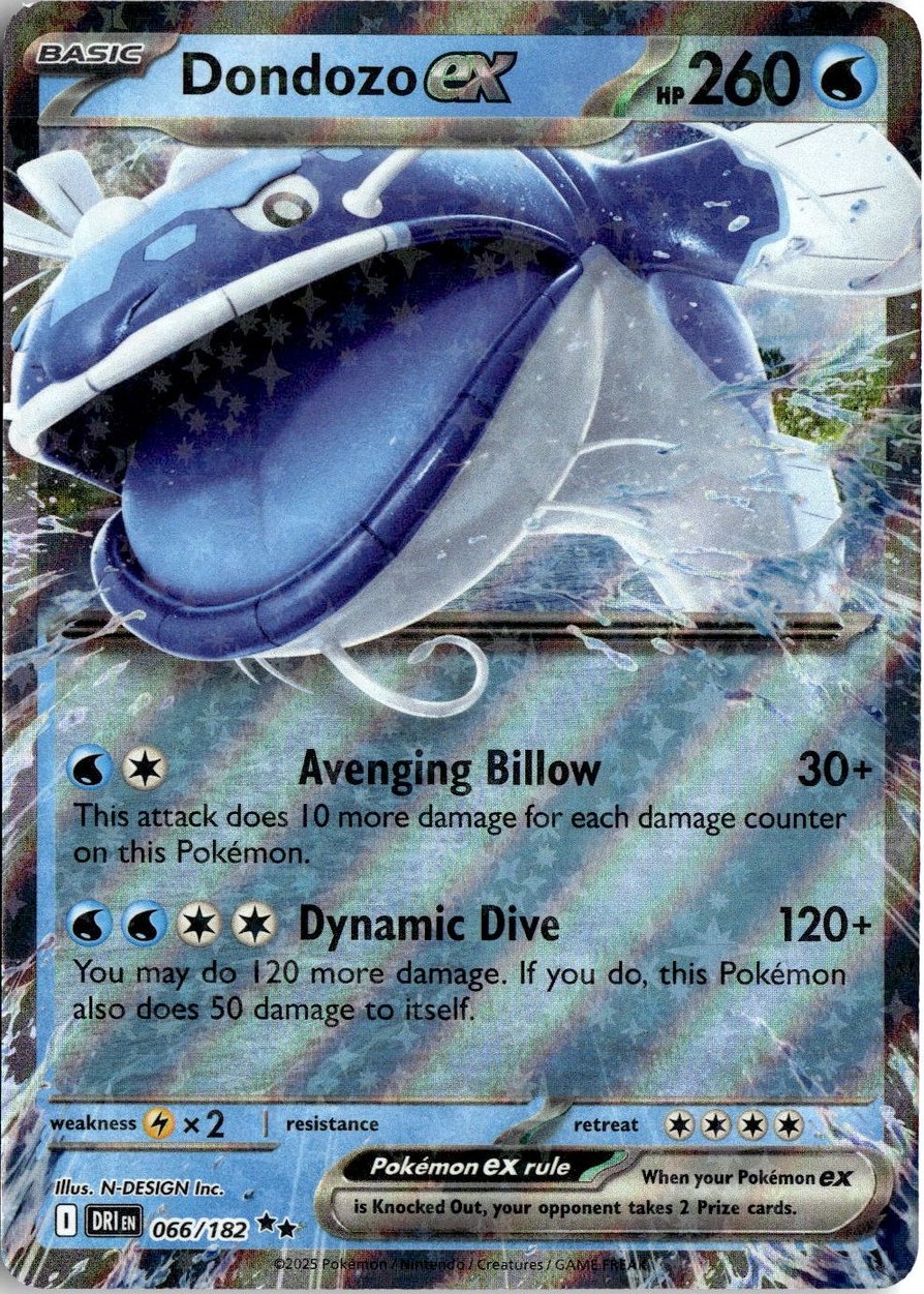2025 Pokemon Scarlet And Violet Dondozo EX graded slab