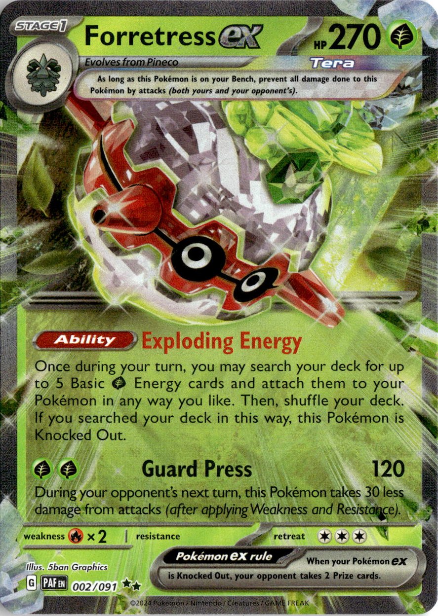 2023 Pokemon Scarlet And Violet Forretress EX graded slab