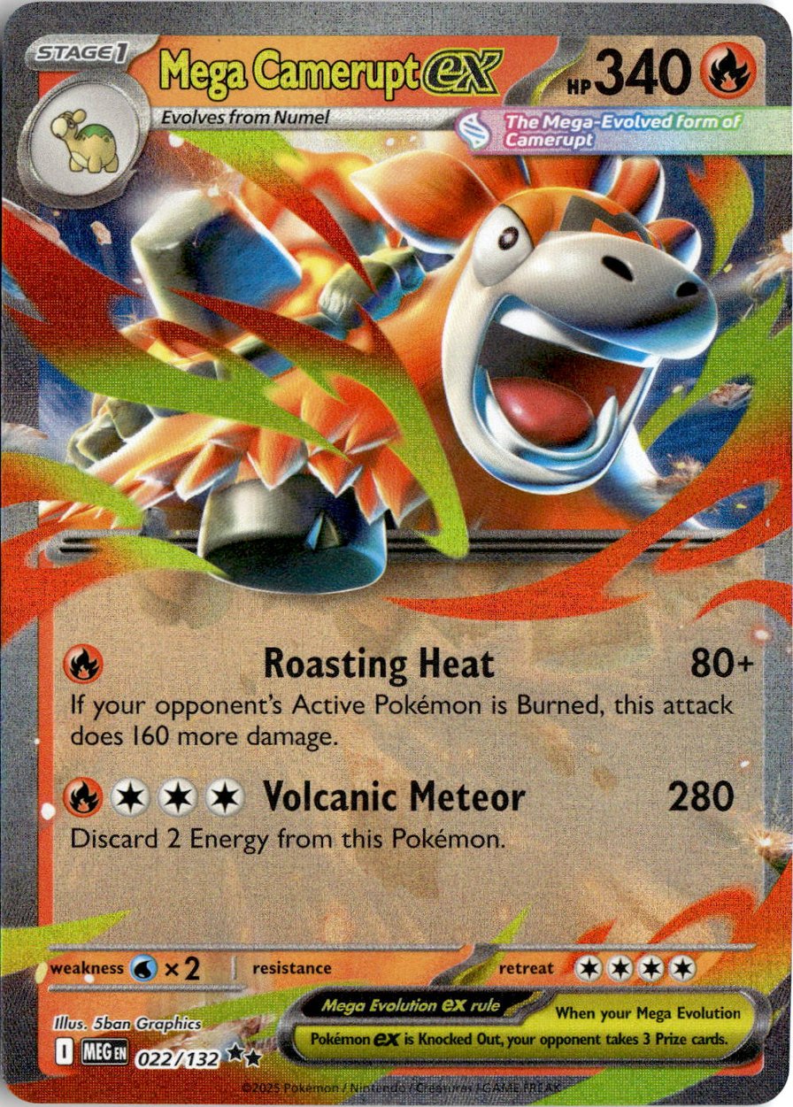 2025 Pokemon Mega Evolution Mega Camerupt EX graded slab
