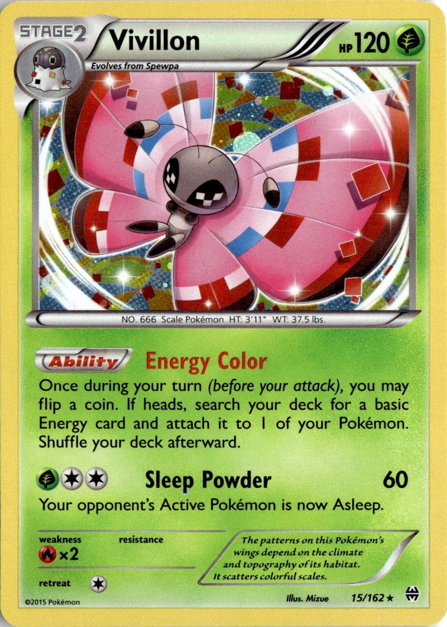 2015 Pokemon Xy Vivillon graded slab