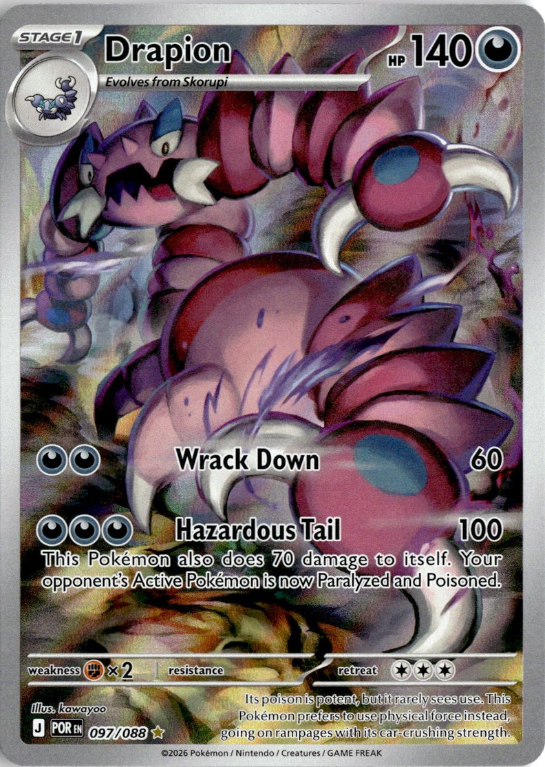 2026 Pokemon Mega Evolution Drapion graded slab