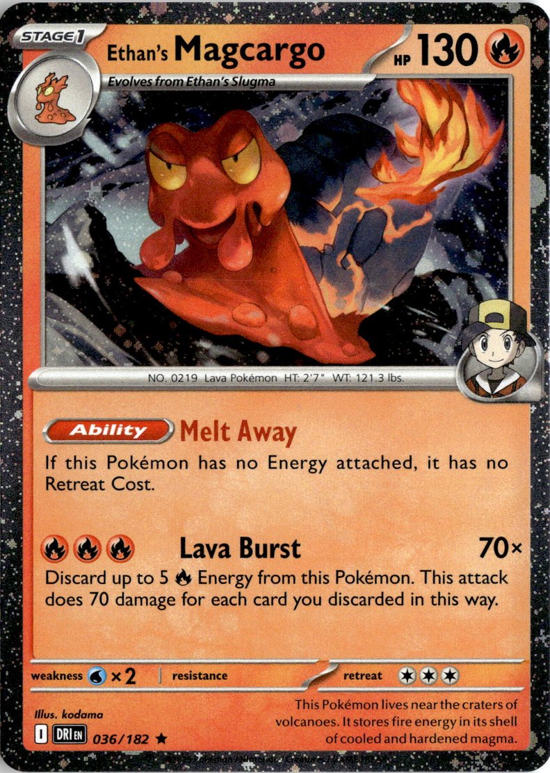 2026 Pokemon Mega Evolution Ethan's Magcargo graded slab